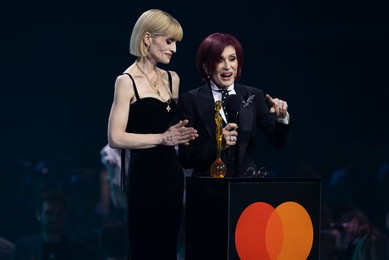 Kelly Osbourne and Sharon Osbourne at the Brit Awards 2026