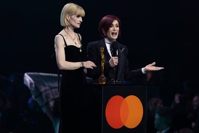 Kelly Osbourne and Sharon Osbourne at the Brit Awards 2026