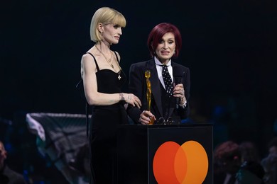 Kelly Osbourne and Sharon Osbourne at the Brit Awards 2026