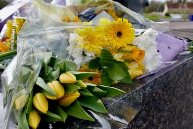 Flowers left for Oxford United goalkeeper Amelia Aplin