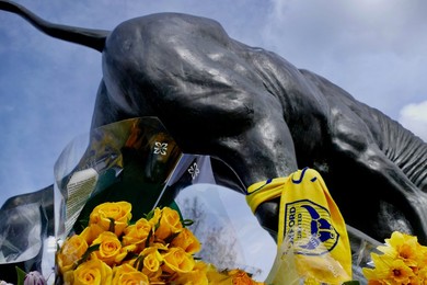 Flowers left for Oxford United goalkeeper Amelia Aplin