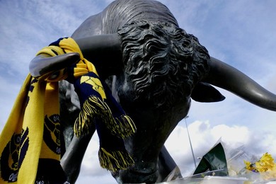 Flowers left for Oxford United goalkeeper Amelia Aplin