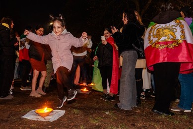 Chaharshanbe Suri, Iranian Embassy, London, UK.