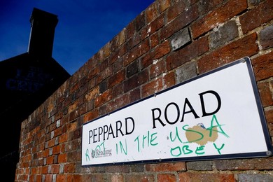 US-Iran war graffiti