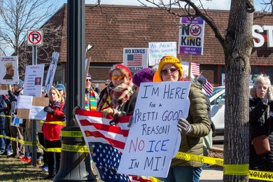 'No Kings' Rally in Detroit