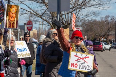 'No Kings' Rally in Detroit