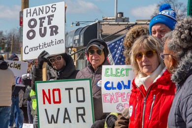 'No Kings' Rally in Detroit