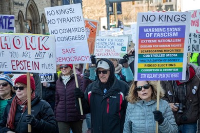 'No Kings' Rally in Detroit