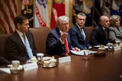 Trump holds a Cabinet Meeting