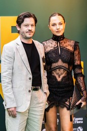 Iwan Rheon and guest attend the World Premiere of "How To Live On Earth" at ODEON Luxe Leicester Square on June 22, 2026 in London, England.