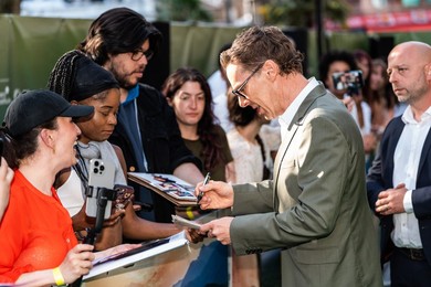 Benedict Cumberbatch attend the World Premiere of "How To Live On Earth" at ODEON Luxe Leicester Square on June 22, 2026 in London, England.