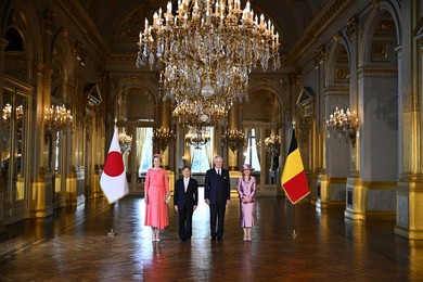 BELGIUM JAPAN STATE VISIT MONDAY