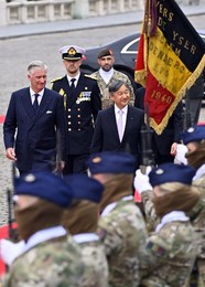 BELGIUM JAPAN STATE VISIT TUESDAY WELCOME