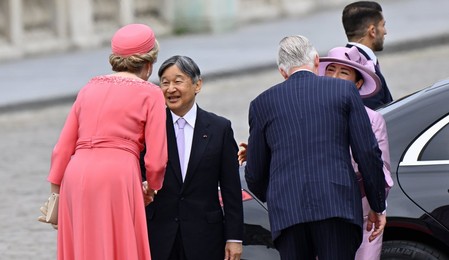BELGIUM JAPAN STATE VISIT TUESDAY WELCOME