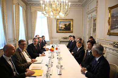 BELGIUM JAPAN STATE VISIT TUESDAY LAMBERMONT