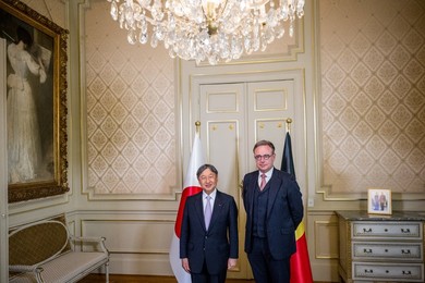 BELGIUM JAPAN STATE VISIT TUESDAY LAMBERMONT