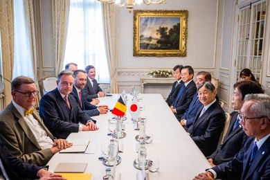 BELGIUM JAPAN STATE VISIT TUESDAY LAMBERMONT