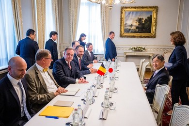 BELGIUM JAPAN STATE VISIT TUESDAY LAMBERMONT
