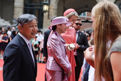 BELGIUM JAPAN STATE VISIT TUESDAY CITY HALL