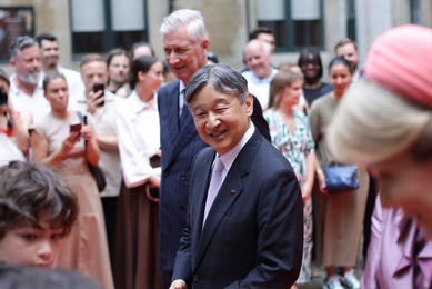 BELGIUM JAPAN STATE VISIT TUESDAY CITY HALL