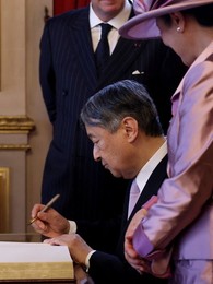 BELGIUM JAPAN STATE VISIT TUESDAY CITY HALL