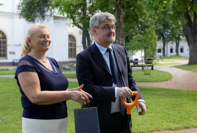 Commemorative tree planted for Anna of Kyiv at Saint Sophia of Kyiv