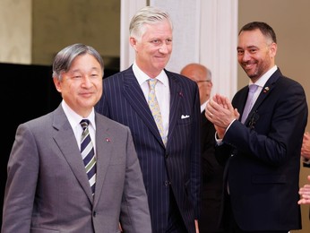 BELGIUM JAPAN STATE VISIT WEDNESDAY CASTLE OF NAMUR