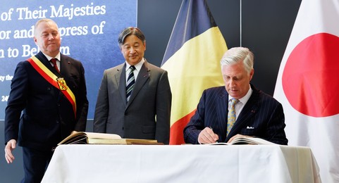 BELGIUM JAPAN STATE VISIT WEDNESDAY CASTLE OF NAMUR