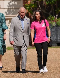 King Charles III meets Afghan Refugee Women's Cricket Team