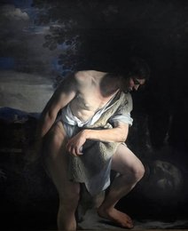 David with the Head of Goliath - by Orazio Gentileschi