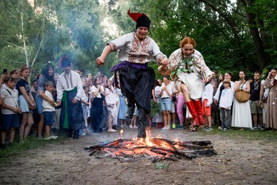 Ivana Kupala festivities held in Kyiv following Cossack traditions