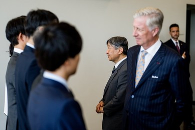 BELGIUM JAPAN STATE VISIT WEDNESDAY IMEC LEUVEN