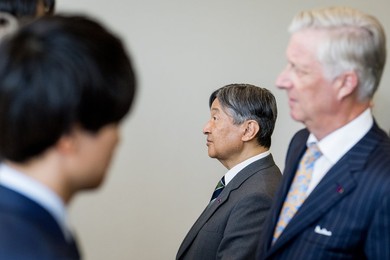BELGIUM JAPAN STATE VISIT WEDNESDAY IMEC LEUVEN