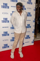 Comedian and TV Personality, Stephen K Amos poses on the red carpet of the West End Comedy, The Truth. Apollo Theatre, London. 24 June 2026