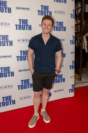Rivals actor, Jonny Weldon poses on the red carpet of the West End Comedy, The Truth. Apollo Theatre, London. 24 June 2026