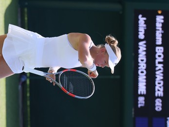 BRITAIN TENNIS WIMBLEDON QUALIF VANDROMME VS BOLKVADZE