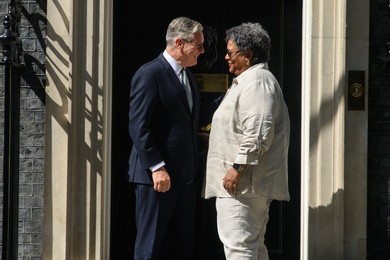 Barbados Prime Minister Visit at Downing Street, London, UK -  Thursday 25 June 2026