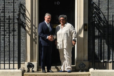 Barbados Prime Minister Visit at Downing Street, London, UK -  Thursday 25 June 2026