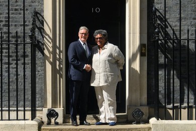Barbados Prime Minister Visit at Downing Street, London, UK -  Thursday 25 June 2026