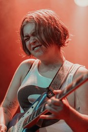 Lindsey Jordan of Snail Mail performs at Electric Ballroom in London, England on June 25, 2026.