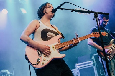 Lindsey Jordan of Snail Mail performs at Electric Ballroom in London, England on June 25, 2026.
