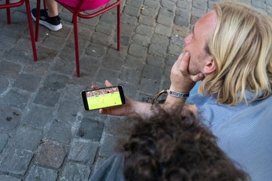 BELGIUM BRUSSELS SOCCER RED DEVILS FANS