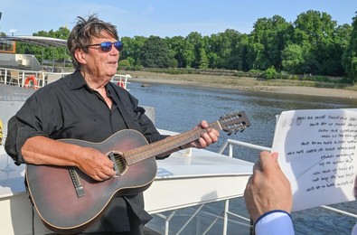 Filming "In London Town Tonight" on the River Thames for "The Andrew Eborn Show" , 26th June 2026