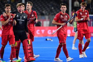 BELGIUM HOCKEY WORLDS MEN LIONS VS SPAIN