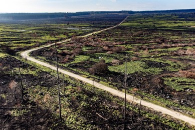 DISASTER FIRE HAUTES FAGNES START RECONSTRUCTION