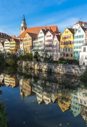 Häuser am Neckar in Tübingen