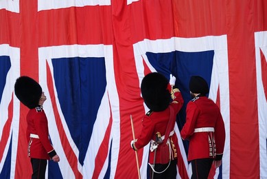 The Household Cavalry centenary dedication of the Guards Memorial