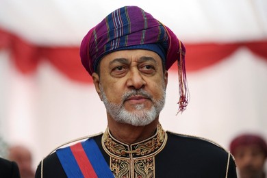 Oman's Sultan Haitham bin Tariq attends Guildhall State Banquet in London