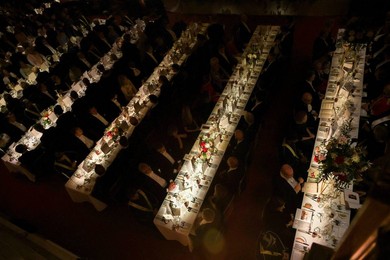 Oman's Sultan Haitham bin Tariq attends Guildhall State Banquet in London