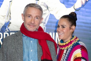 Martin Freeman and Rachel Benaissa